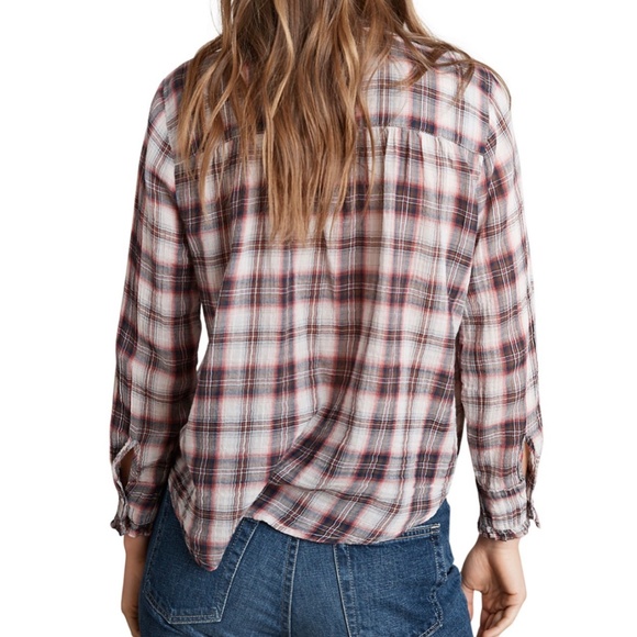 VELVET BY GRAHAM & SPENCER PLAID WOMEN'S SHIRT SIZE MEDIUM - Picture 2 of 8